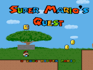 Super Mario Quest Demo 3on8 Title Screen